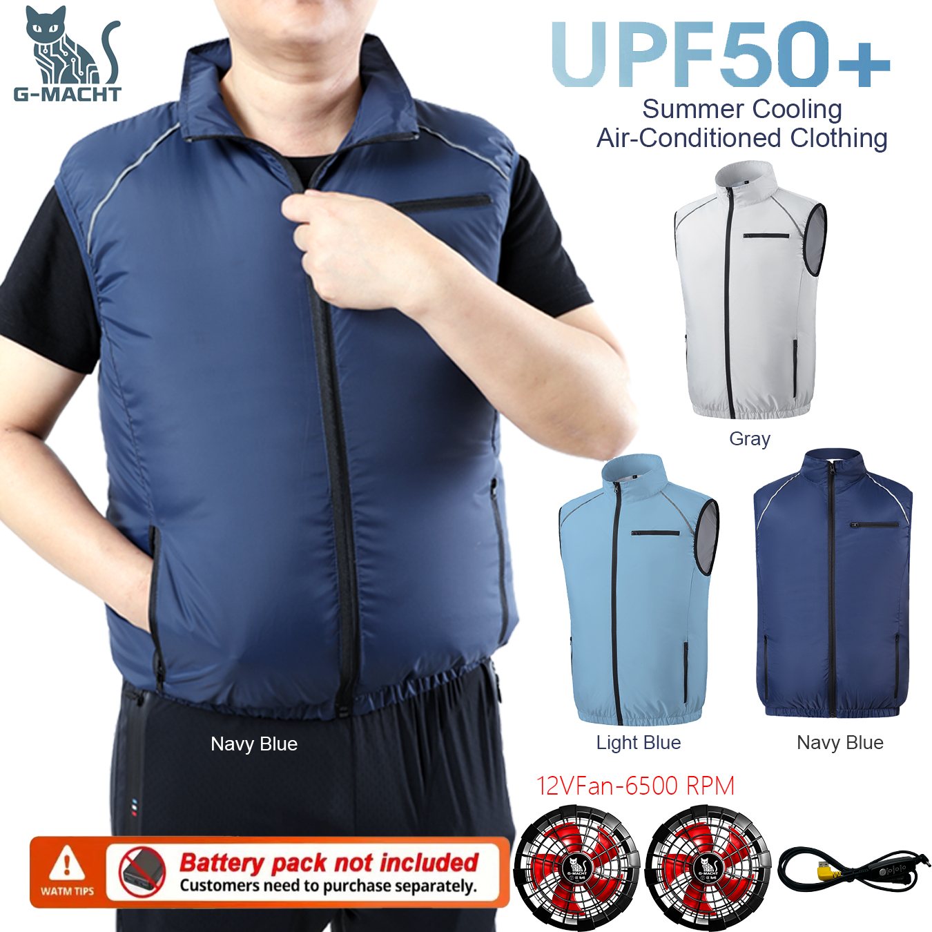 Outdoor Power Not Working - USB Cooling Fan VestG-MACHT Summer Air-Conditioned