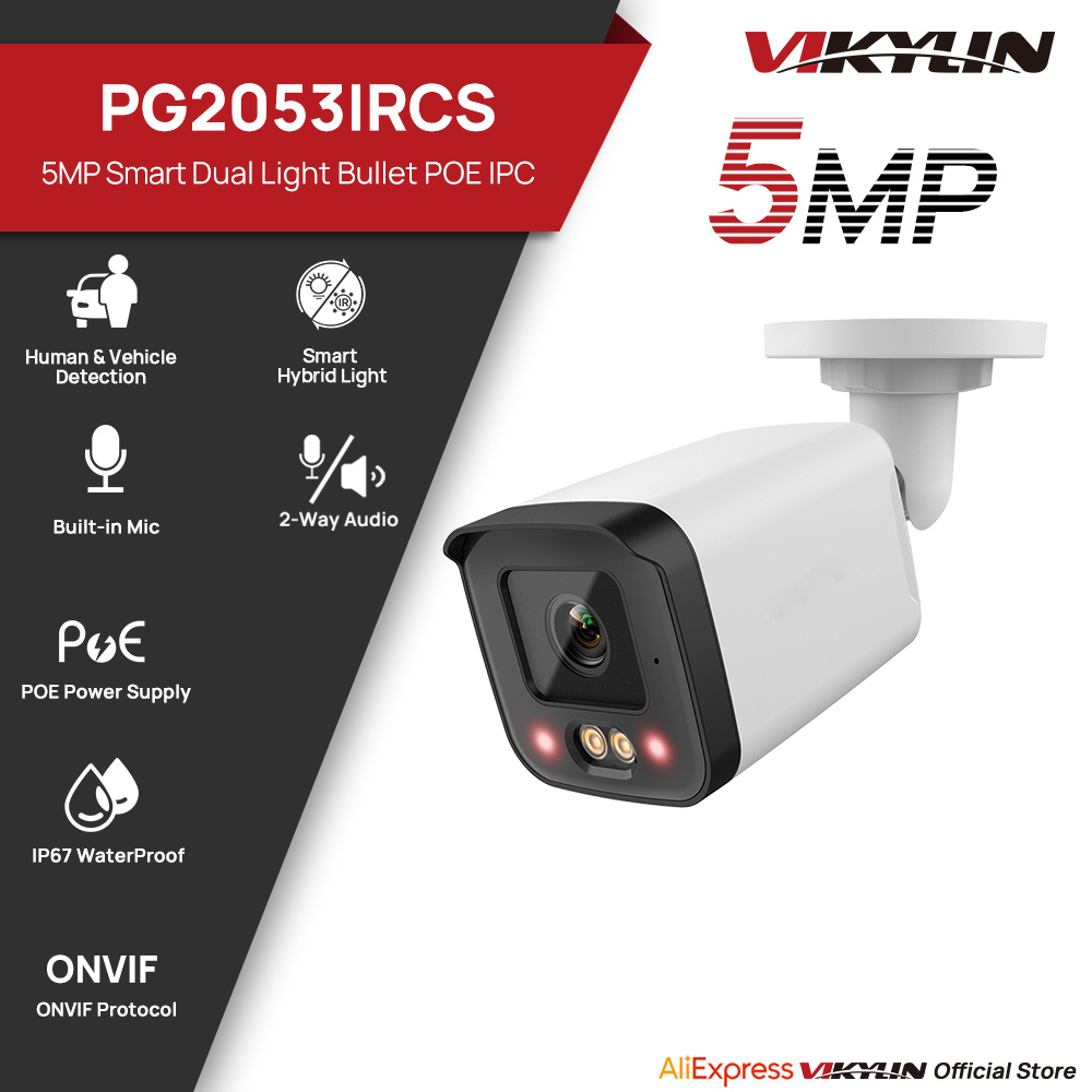 Outdoor Power G Motion - VIKYLIN IP Security Camera 5MP Smart