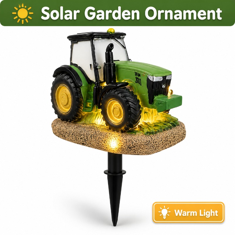 Outdoor Power Stake - Solar Tractor Garden Stake Light Outdoor