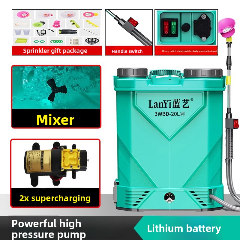Electric Sprayer Backpack - Backpack Lithium Battery High Pressure Pesticide