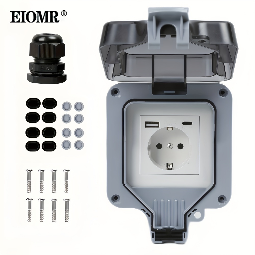 Outdoor Usb Power Strip - USB Type-C Wall Outdoor Waterproof Switch