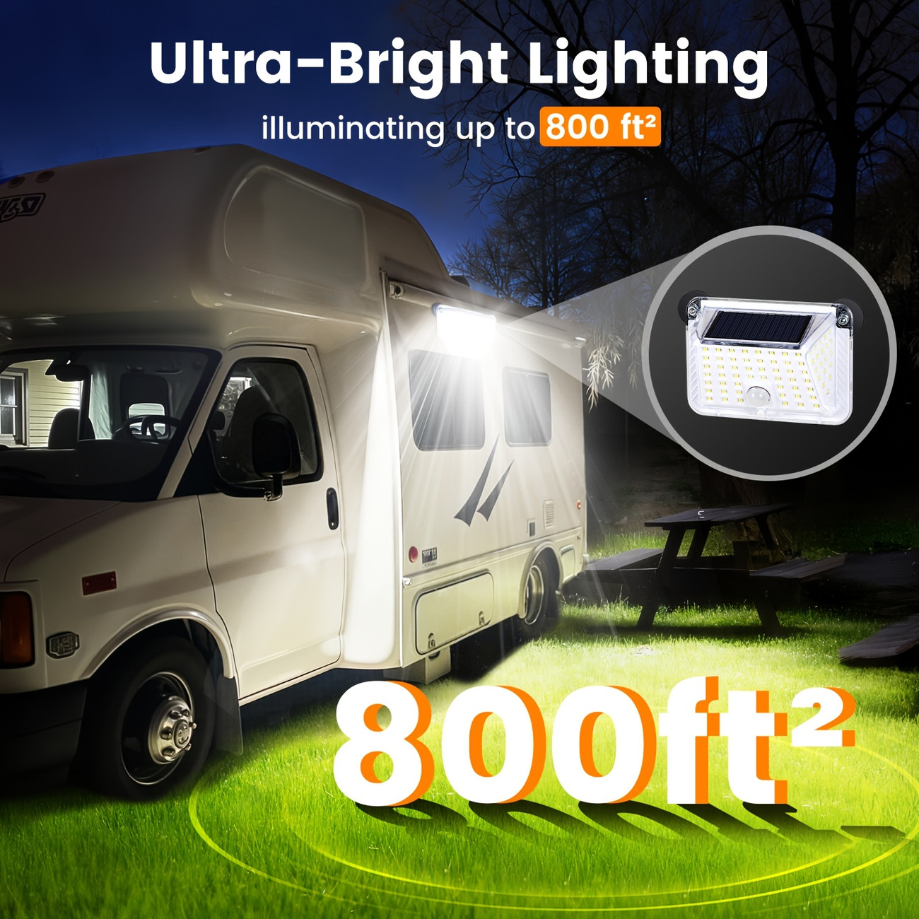 Outdoor Power G Motion - Magnetic Trailer Solar Lamp, with Powerful