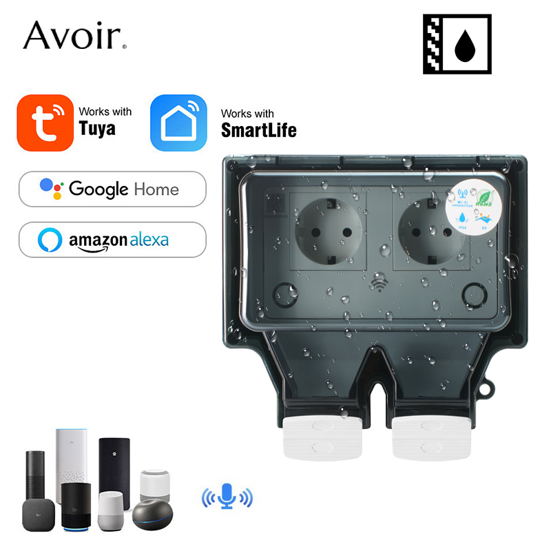 Avoir Tuya Wall Electrical Soc - огляд і ціна Outdoor Power Outlet Waterproof
