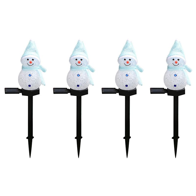N84R 4X Snowman Solar Lights C - огляд і ціна Outdoor Solar Power Xmas Lights