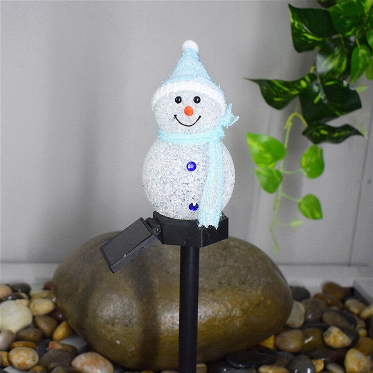 N84R 4X Snowman Solar Lights C - огляд і ціна Outdoor Solar Power Xmas Lights