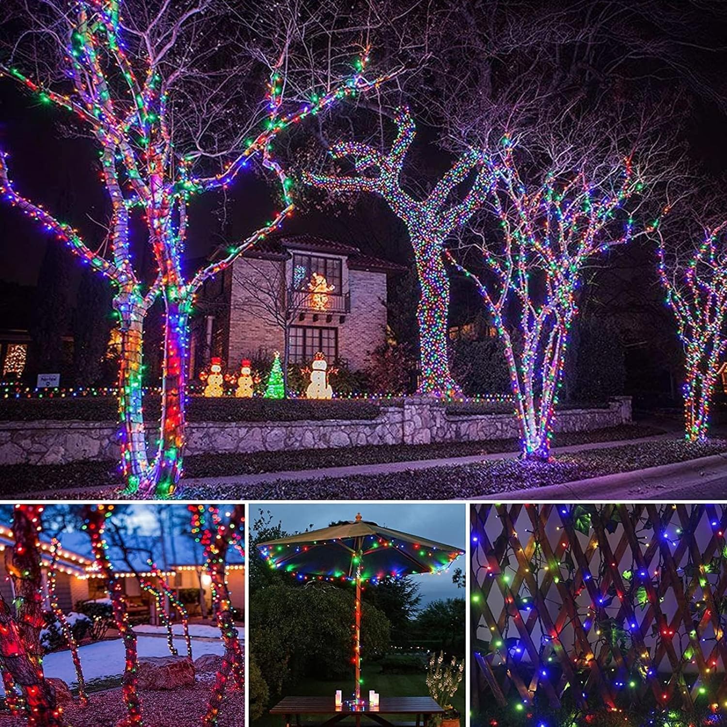 LED Solar String Lights 300LED - огляд і ціна Outdoor Solar Power Xmas Lights
