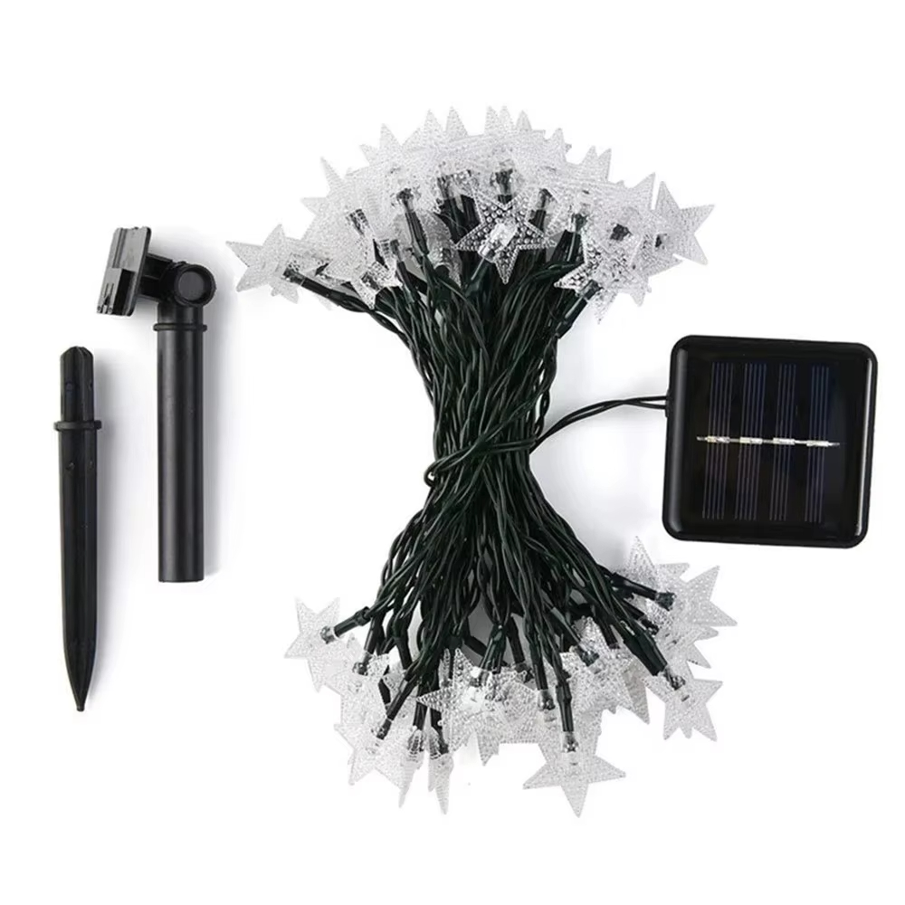 Solar Powered Star String Ligh - огляд і ціна Outdoor Solar Power Xmas Lights