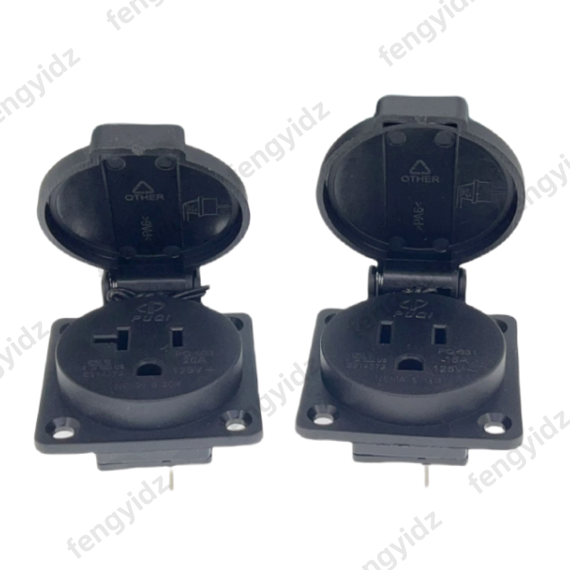 Black 125V 15A 20A IP44 CE Ame - огляд і ціна Outdoor Power Outlet Waterproof
