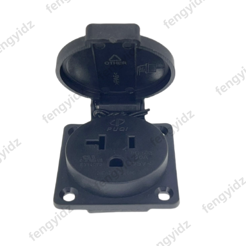 Black 125V 15A 20A IP44 CE Ame - огляд і ціна Outdoor Power Outlet Waterproof