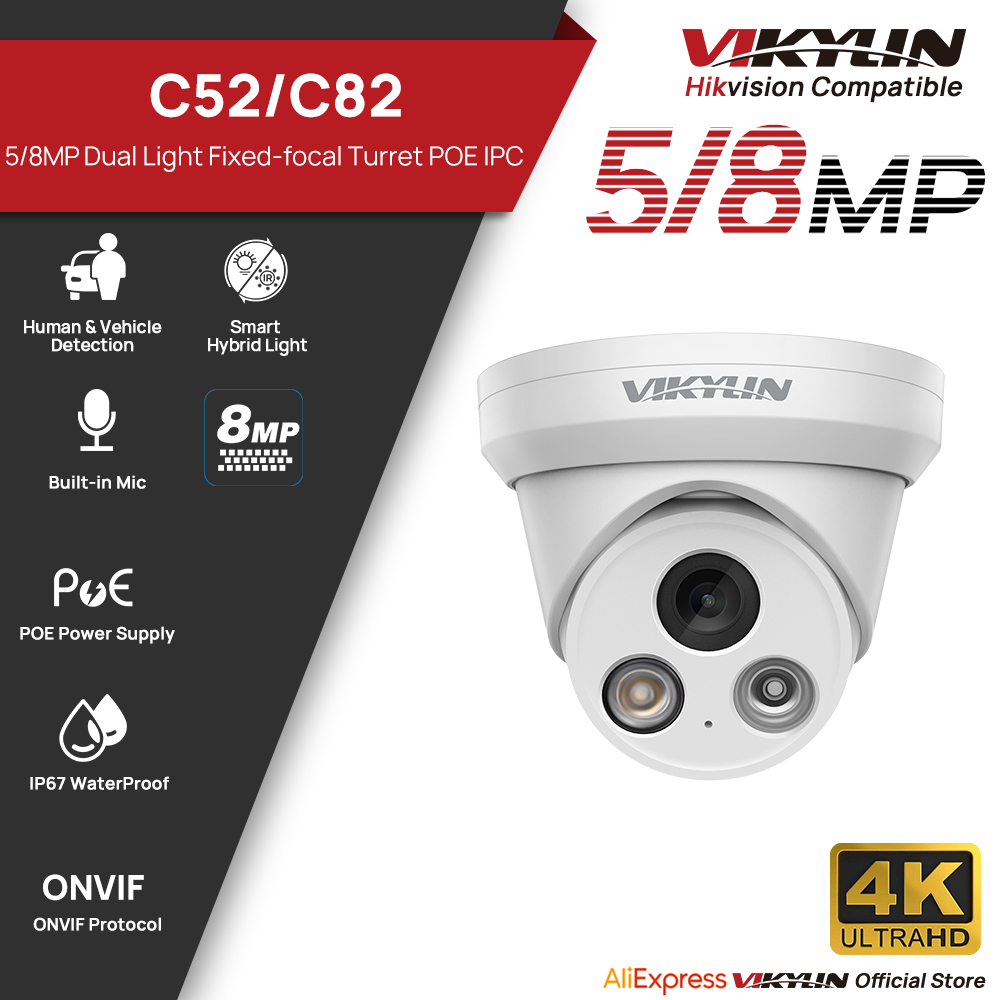 VIKYLIN 5/8MP 4K IP Camera Dua - огляд і ціна Outdoor Power G Motion