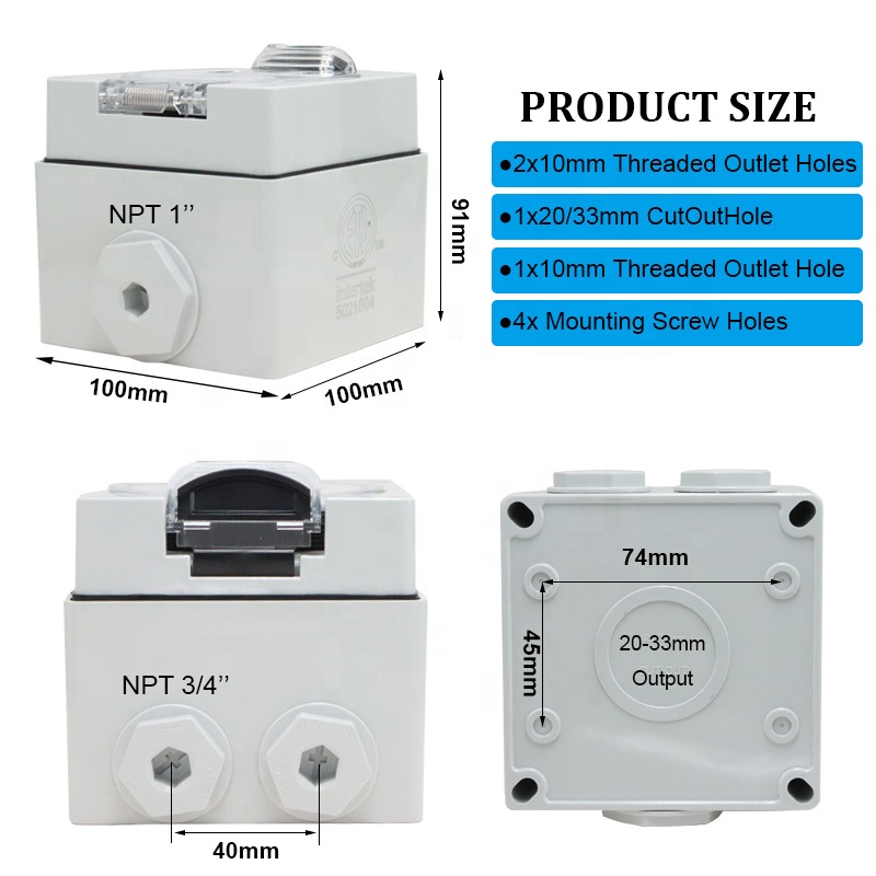 50 Amp Generator RV Power Inle - огляд і ціна Outdoor Power Outlet Waterproof