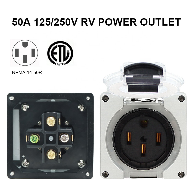 50 Amp Generator RV Power Inle - огляд і ціна Outdoor Power Outlet Waterproof