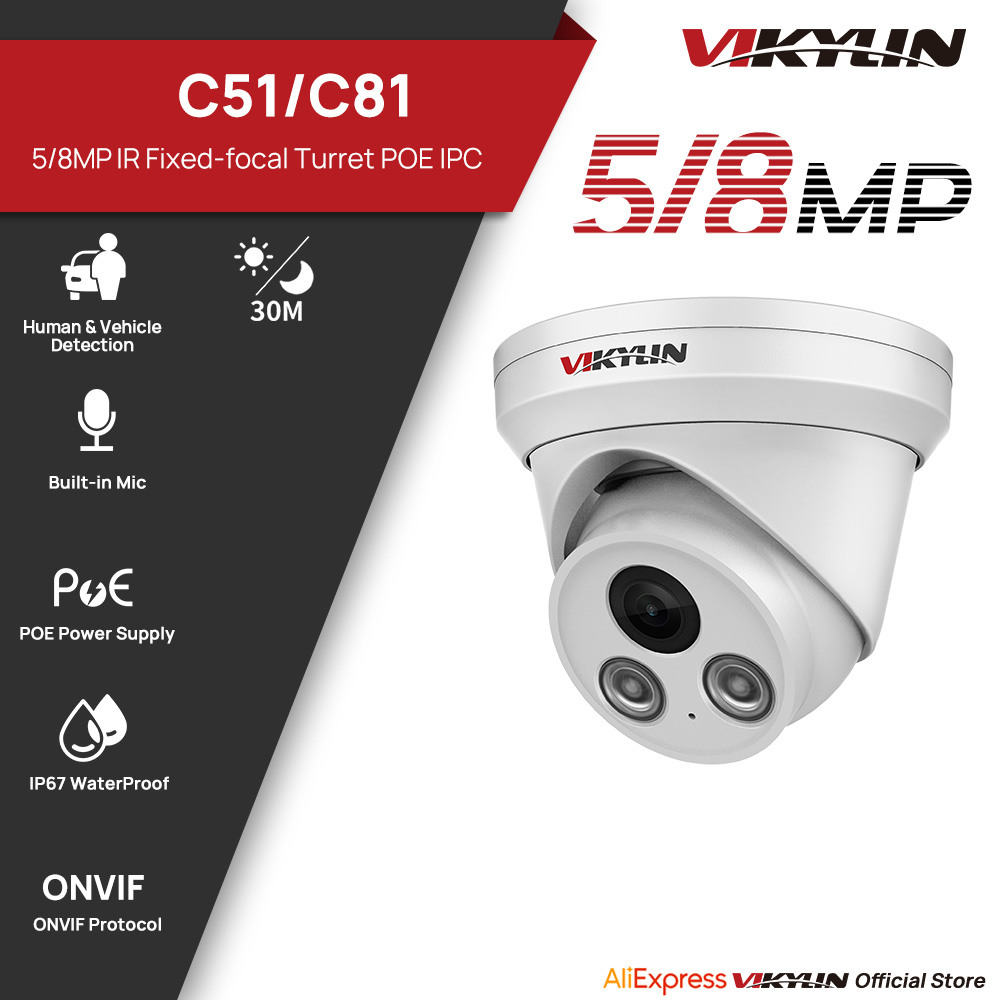 VIKYLIN 5/8MP IR Light IP Came - огляд і ціна Outdoor Power G Motion