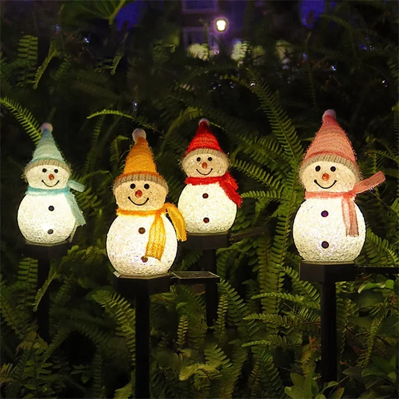 Solar LED Snowman Ambient Ligh - огляд і ціна Outdoor Solar Power Xmas Lights
