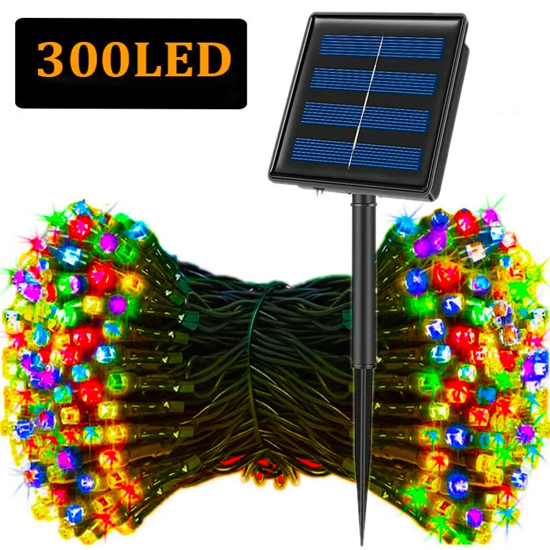 5M-32M LED Solar String Lights - огляд і ціна Outdoor Solar Power Xmas Lights