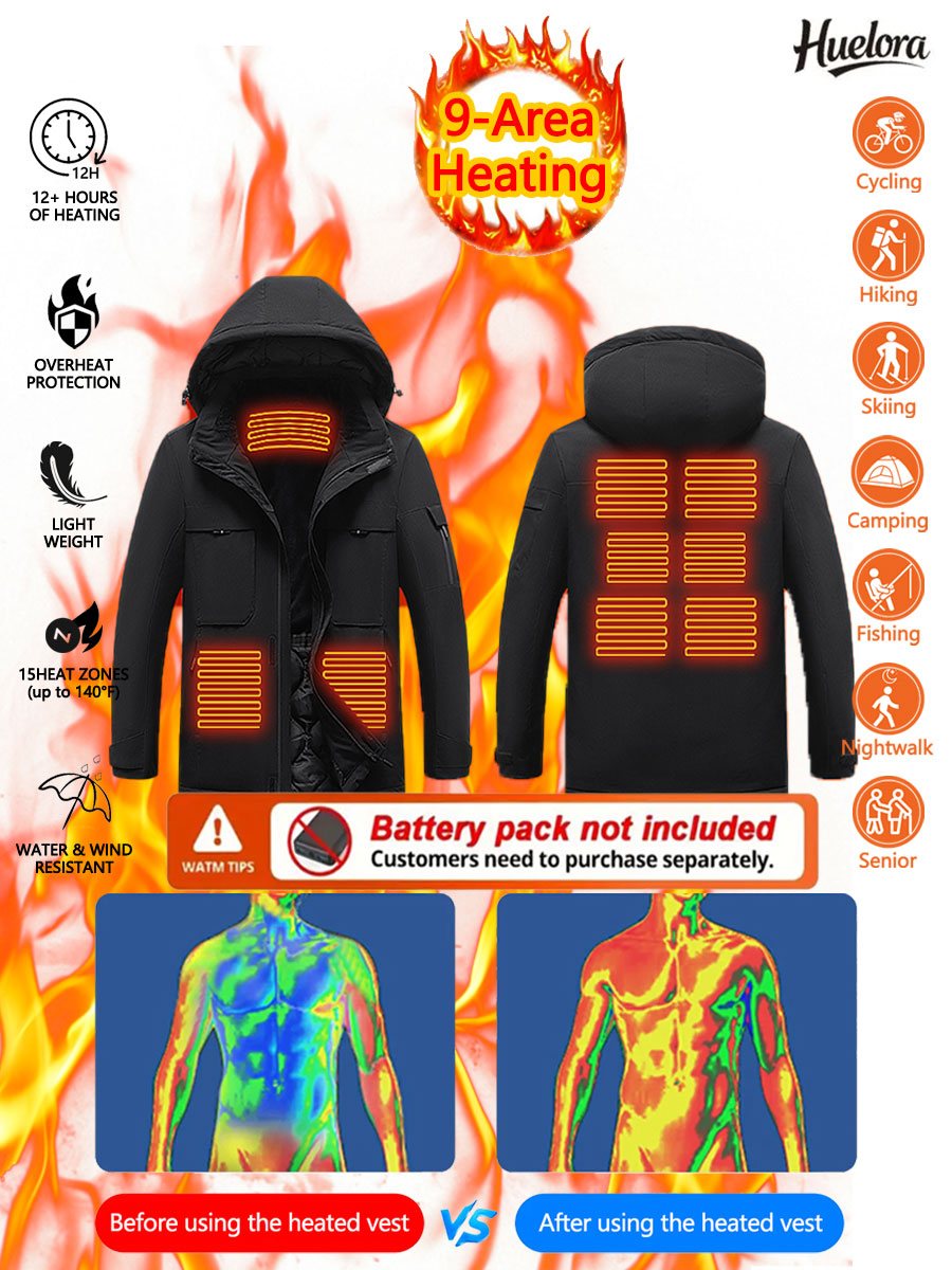 Huelora 9 Area Heating Jacket  - огляд і ціна Outdoor Power Not Working
