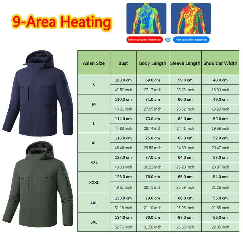 Huelora 9 Area Heating Jacket  - огляд і ціна Outdoor Power Not Working