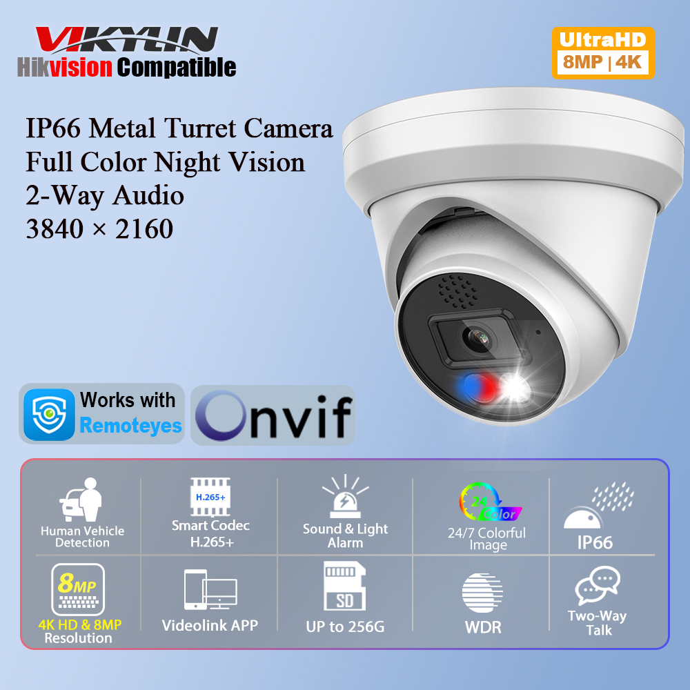 Vikylin 4K 8MP Alarm Full Colo - огляд і ціна Outdoor Power G Motion