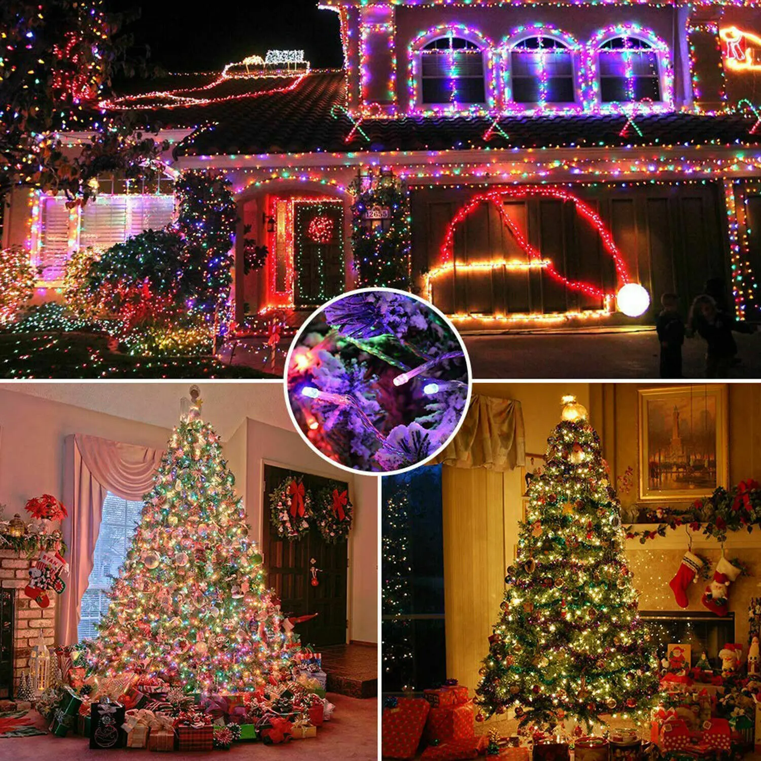 LED Solar String Lights 30/100 - огляд і ціна Outdoor Solar Power Xmas Lights