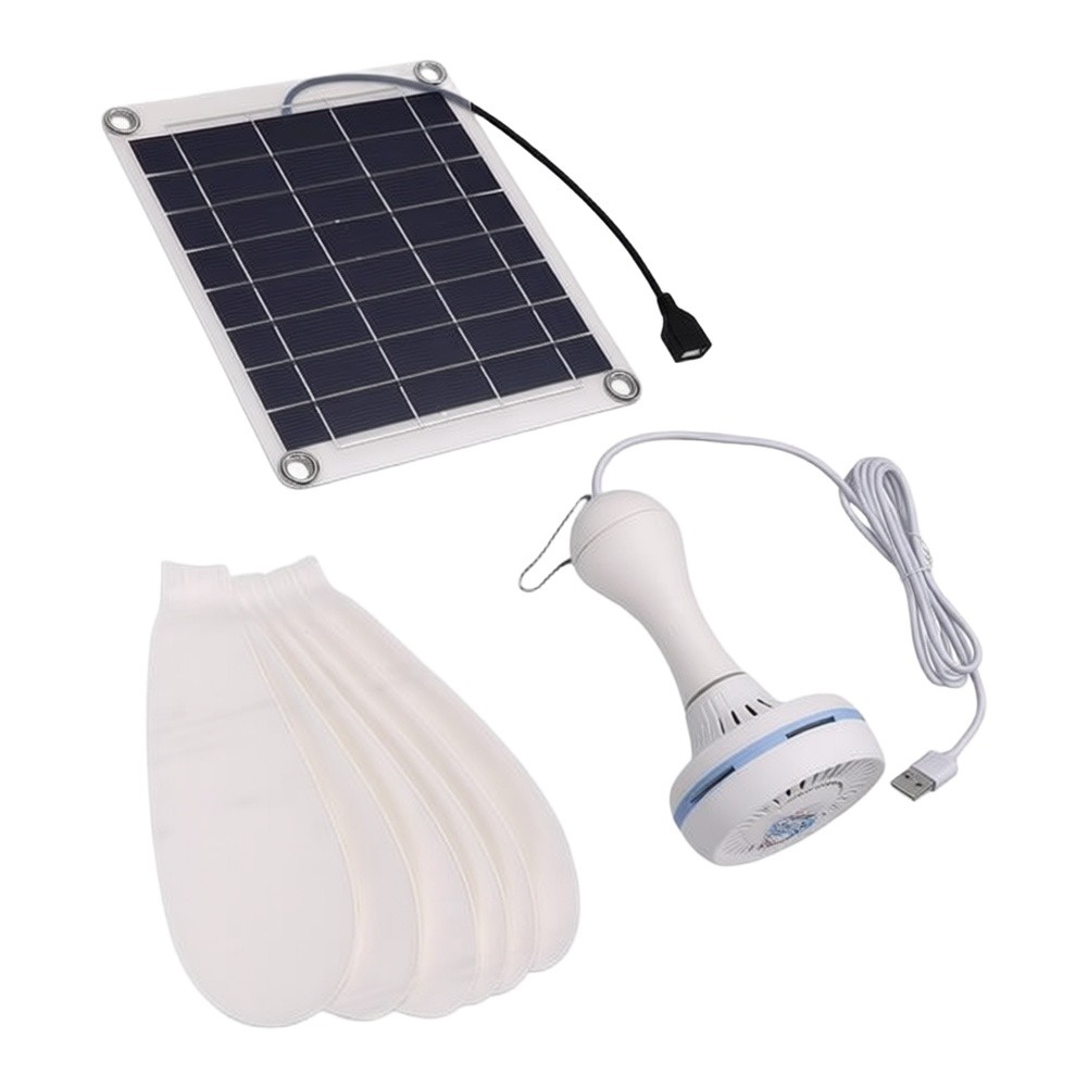 10W Solar Ceiling Fan Kit Dual - огляд і ціна Outdoor Usb Power Outlet