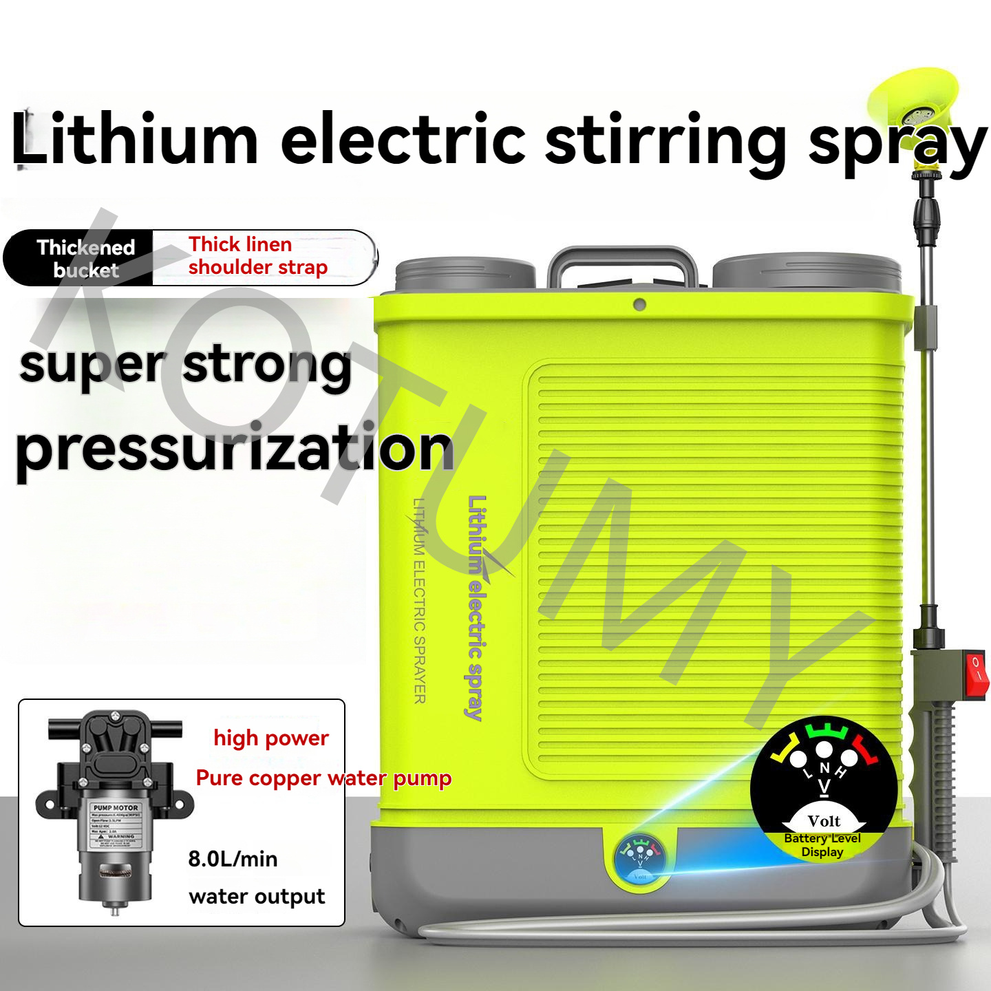 20L High-pressure Lithium Batt - огляд і ціна Electric Sprayer Backpack