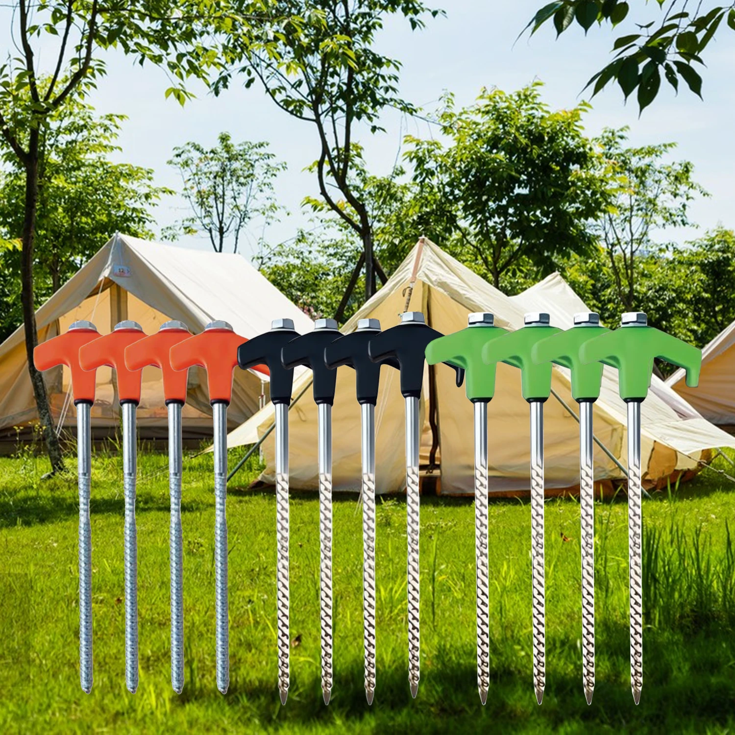 8-inch Screw in Tent Stake New - огляд і ціна Outdoor Power Stake