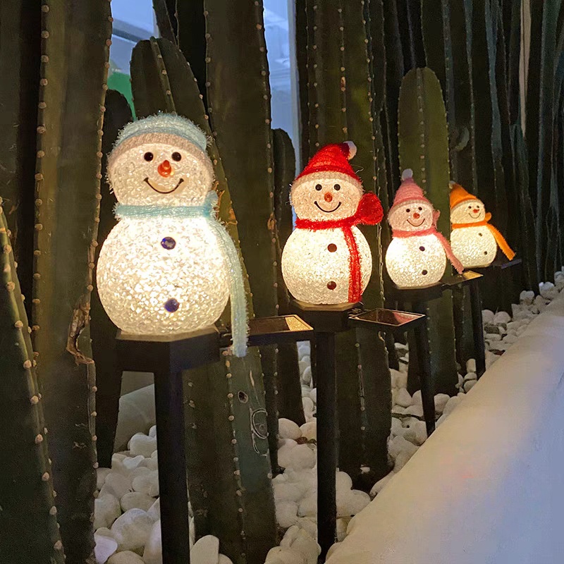 LED Snowman Solar Garden Light - огляд і ціна Outdoor Solar Power Xmas Lights