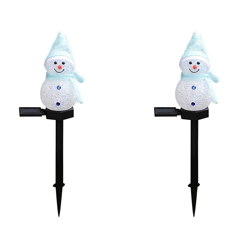 AA81-2X Snowman Solar Lights C - огляд і ціна Outdoor Solar Power Xmas Lights