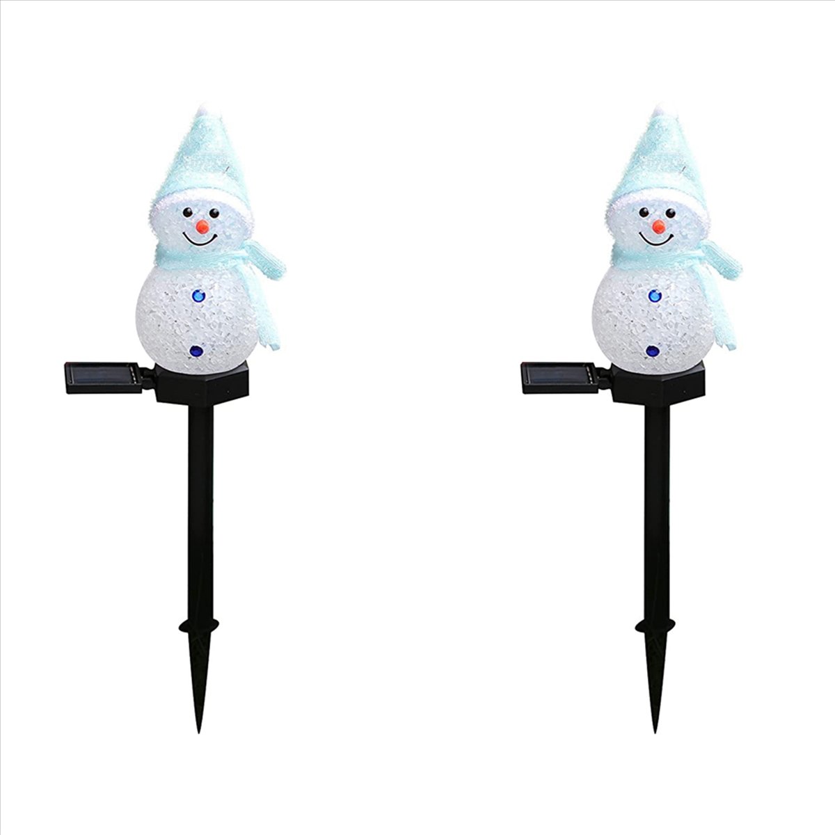 AA81-2X Snowman Solar Lights C - огляд і ціна Outdoor Solar Power Xmas Lights