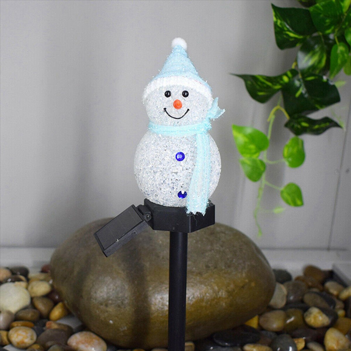 AA81-2X Snowman Solar Lights C - огляд і ціна Outdoor Solar Power Xmas Lights