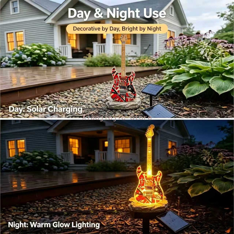 Creative Electric Guitar Solar - огляд і ціна Outdoor Power Stake