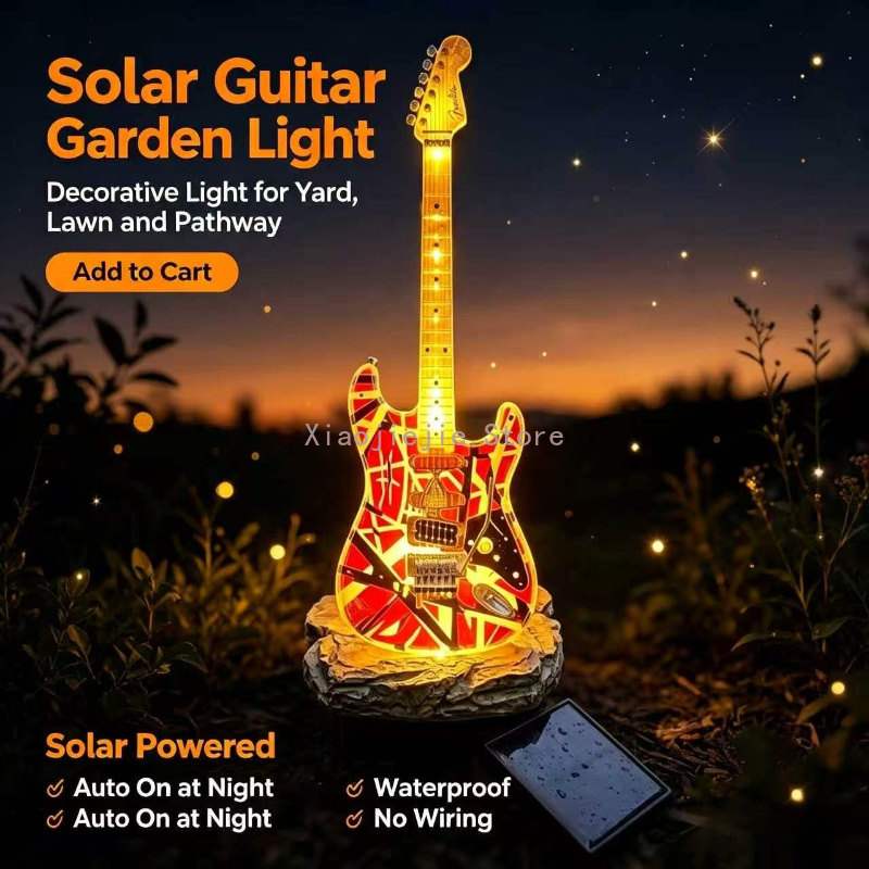 Creative Electric Guitar Solar - огляд і ціна Outdoor Power Stake