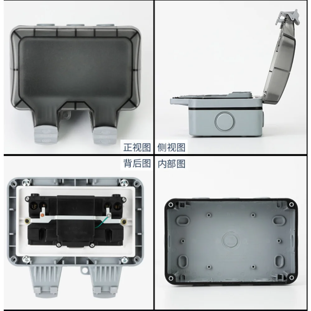 EU KR Outdoor Wall Waterproof  - огляд і ціна Outdoor Power Outlet Waterproof