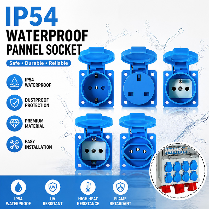 IP54 16A Waterproof Industrial - огляд і ціна Outdoor Power Outlet Waterproof