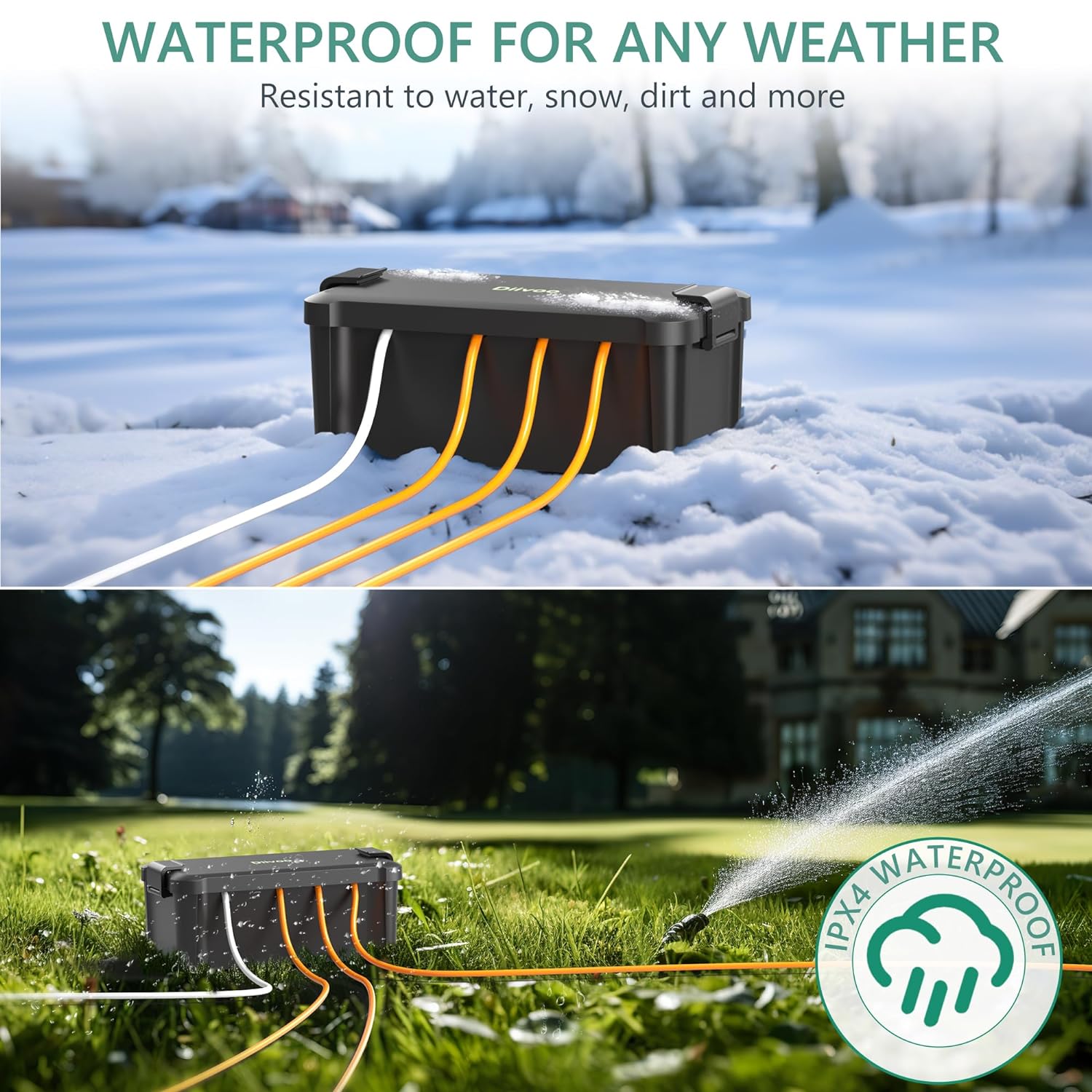 Diivoo Outdoor Waterproof Elec - огляд і ціна Outdoor Power Outlet Waterproof