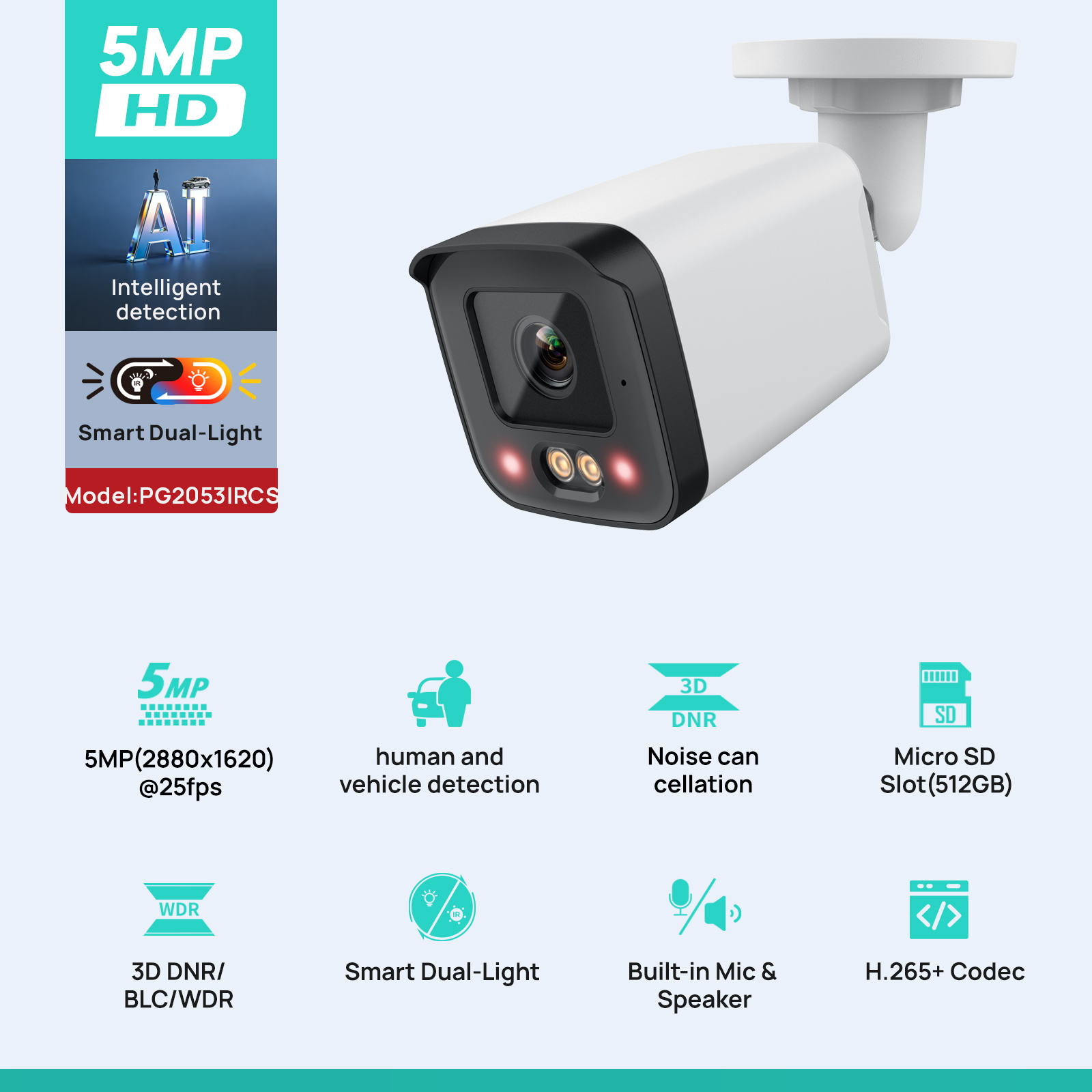 VIKYLIN IP Security Camera 5MP - огляд і ціна Outdoor Power G Motion