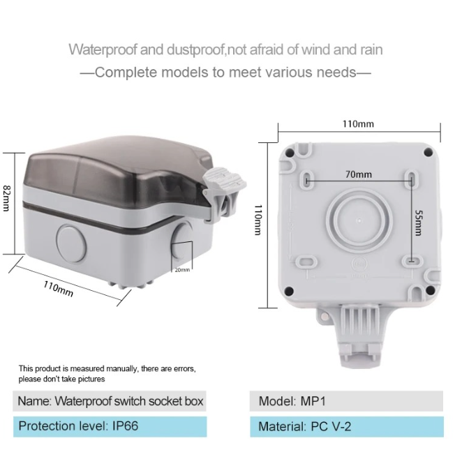 IP66 EU Standard German Style  - огляд і ціна Outdoor Usb Power Outlet