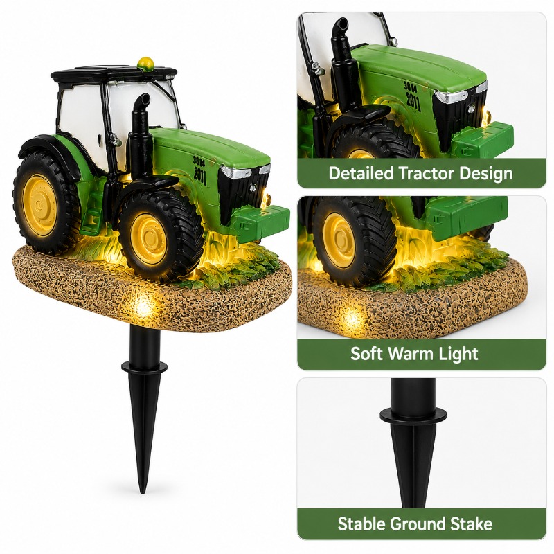 Solar Tractor Garden Stake Lig - огляд і ціна Outdoor Power Stake
