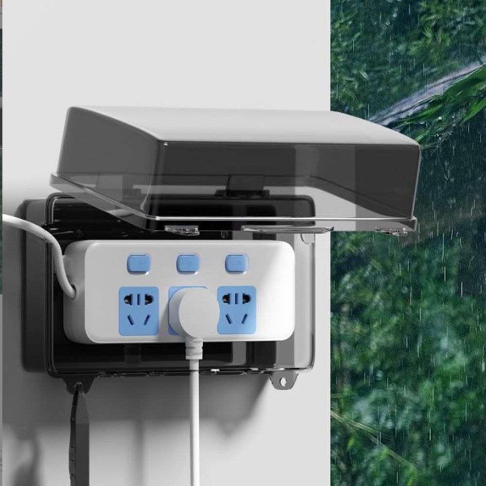 Portable Plastic Plug Box Anti - огляд і ціна Outdoor Power Outlet Waterproof