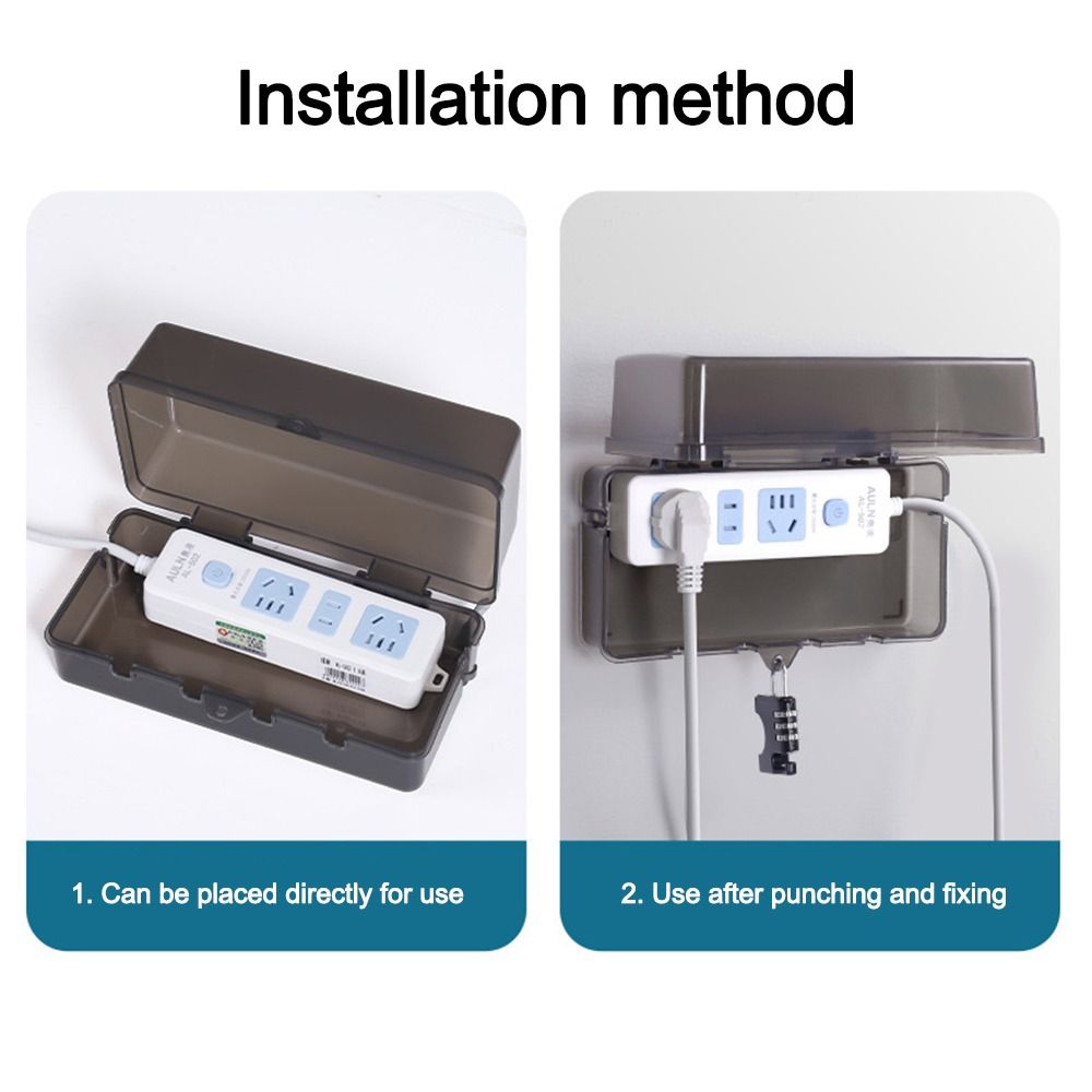 Portable Plastic Plug Box Anti - огляд і ціна Outdoor Power Outlet Waterproof
