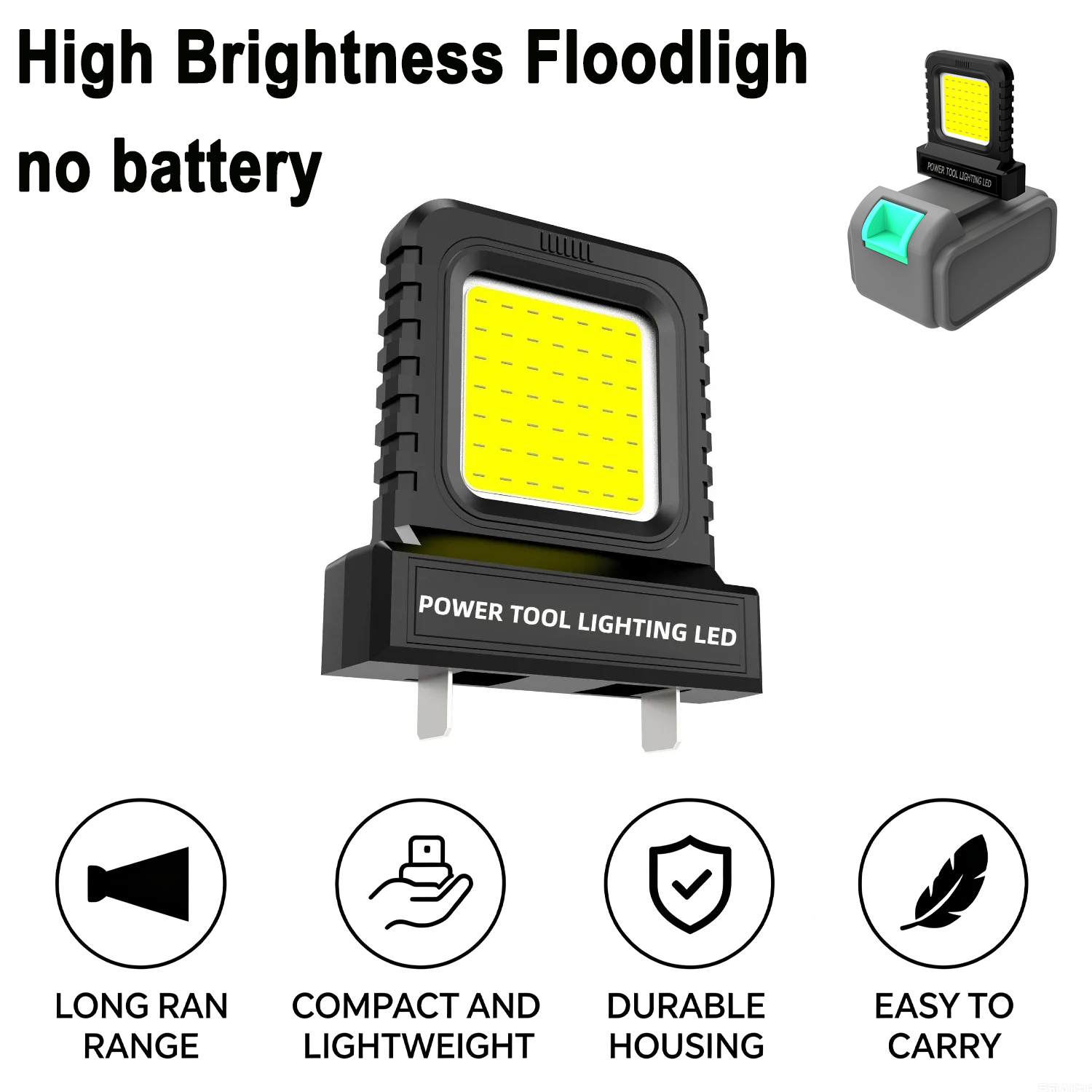 Battery Powered LED Flood Ligh - огляд і ціна Outdoor Power Not Working