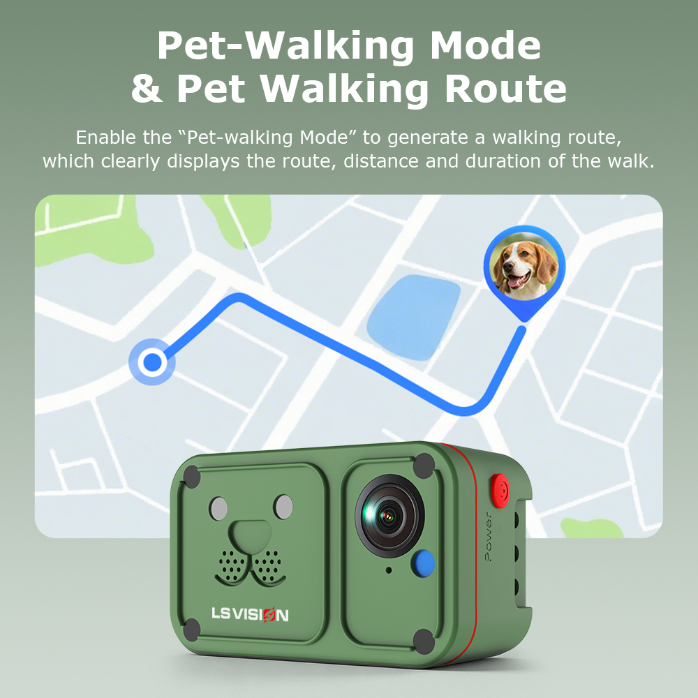 LS VISION 2K 4G Pet Collar Cam - огляд і ціна Outdoor Power G Motion