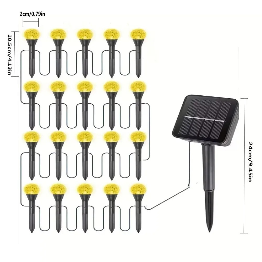 Solar Powered 5M 20LED Outdoor - огляд і ціна Outdoor Solar Power Xmas Lights