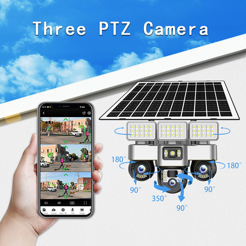 3 Screen 3 Lens 6MP Solar PTZ  - огляд і ціна Outdoor Power G Motion