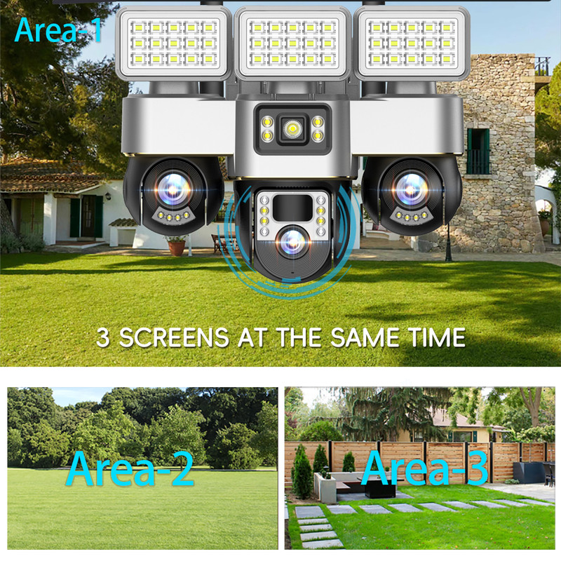 3 Screen 3 Lens 6MP Solar PTZ  - огляд і ціна Outdoor Power G Motion